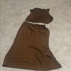 Elegant Brown Women's Skirt